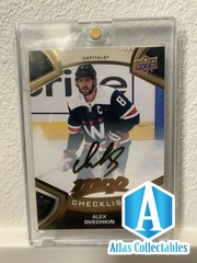 Alex Ovechkin 2021-22 Upper Deck MVP Gold Script Checklist #100